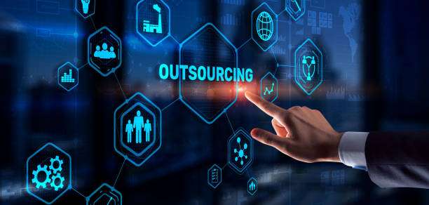 Outsourcing Business Human Resources Internet Finance Technology Concept